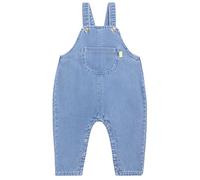 CAMILIFE Bebè Bimbi Bimbe Basic Salopette in Denim Dungarees Pantaloni di Jeans in Cotone con Bretelle - Tinta Unita Classico Jeans Blu Taglia 86