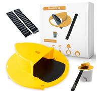 Camilife Coperchio a barile giallo, materiale ecologico di alta qualità per interni cucina giardino di casa (non contiene secchio) (1 pezzo) (giallo)