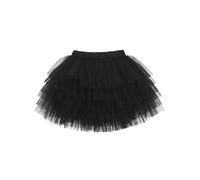 CAMILIFE Gonna Tutu a Strati per Bambine e Ragazze - Principessa, Corta, Mini, Danza Classica Con Elastico in Vita - Costume Accessorio Basic - Nero Taglia del Produttore 120
