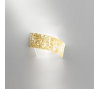 CAMILLA A/P - APPLIQUE IN METALLO E VETRO FOGLIA ORO 2 LUCI E14