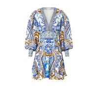 Camilla - Abito con balze - Avventure Azul - - Dresses - Donna - Blu - S