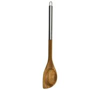 Camilla Gift 30321 Cucchiaio per risotti in Legno di Acacia con manicatura in Acciaio, Marrone, 2 Unità