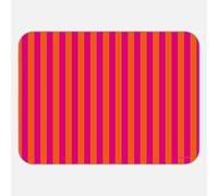 CAMILLA HOME Tovaglietta a Righe - Tovaglietta americana lavabile, antiscivolo, impermeabile e antimacchia, in plastica riciclabile (PP), Per tavola e colazione - 45×33 cm (Arancione e Magenta)