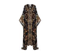 Camilla - Kimono in Seta Marittimo con Accenti di Cristallo - - Swimwear - Donna - Multicolore - ONE SIZE