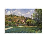 Camille Pissarro - A Cowherd on the Route De Chou, Pontoise Art Wall Decoration Poster Family Bar Restaurant Garage Cafe Art Sign Gift Unframe 61 x 91,4 cm