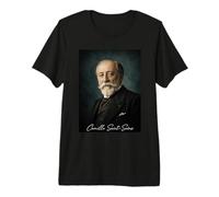 Camille Saint Saens Francia Compositore Pianista Maglietta Premium
