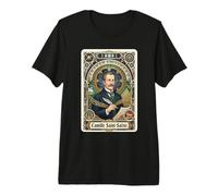 Camille Saint Saens Tarocchi Francia Pianista Compositore Maglietta Premium