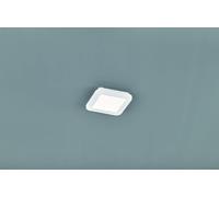 CAMILLUS PLAFONIERA LED QUADRATA METALLO BIANCO OPACO CON FUNZIONE DIMMERABILITA' CON NORMALE INTERRUTTORE A PARETE IP44 L. 17CMX17CM LED 9W · 1x 1000lm, 3000K