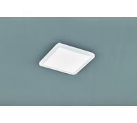 CAMILLUS PLAFONIERA LED QUADRATA METALLO BIANCO OPACO CON FUNZIONE DIMMERABILITA' CON NORMALE INTERRUTTORE A PARETE IP44 L. 30CMX30CM LED 16W · 1x 1900lm, 3000K
