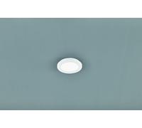 CAMILLUS PLAFONIERA LED TONDA METALLO BIANCO OPACO CON FUNZIONE DIMMERABILITA' CON NORMALE INTERRUTTORE A PARETE IP44 D. 17CM LED 9 W · 1.000 lm · 3.000 K