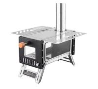 Caminetti in acciaio inossidabile Mini camino da campeggio all'aperto Falò Fuoco Stufa a legna Casa Riscaldatore portatile Attrezzi da picnic Barbecue W