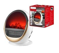 Caminetto Elettrico in Ceramica 750W 1500W con Schermo LED Effetto Fiamma Termoc