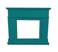 Caminetto elettrico Sined Pienza Pavimento MDF Blu Turchese Classico