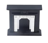 Caminetto in Miniatura per Casa delle Bambole in Scala 1:12, Mobile in | Realizzato in betulla, bianco e alla moda, ideale per l\'arredamento dei bambini