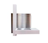 Camino a bioetanolo biocamino da parete VIENNA Bianco L65 x H75 x P23