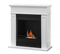 Camino a bioetanolo biocamino da terra JEFFERSON Bianco L 88,6 x H86,5 x P26,5