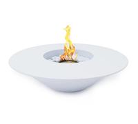 Divina Fire Camino a Bioetanolo Braciere da Giardino Tondo per Esterno Santorini Bianco D.60