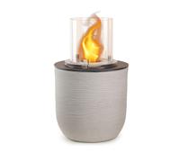 Camino a Bioetanolo Braciere da Pavimento Ø35xh55 cm per Interno ed Esterno Raffaello Corda Beige