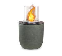 Camino a Bioetanolo Braciere da Pavimento Ø35xh55 cm per Interno ed Esterno Raffaello Verde Salvia