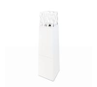 Your Self - Camino A Bioetanolo Da Giardino Per Esterno Vulcano Bianco 40x40x145 - SPEDIZIONE GRATUITA