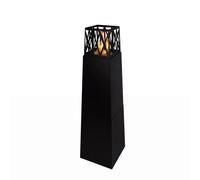 Your Self - Camino A Bioetanolo Da Giardino Per Esterno Vulcano Nero 40x40x145 - SPEDIZIONE GRATUITA