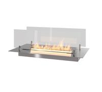 Camino a Bioetanolo da Incasso 60x32 cm Insert 600 in Acciaio Inox