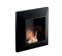 Camino a Bioetanolo da Incasso 88x20x88 cm 2500W 1,3L Elysium Nero