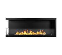 Camino a Bioetanolo da Incasso ad angolo 120x22,4x45 cm Sutri 120 SX Nero