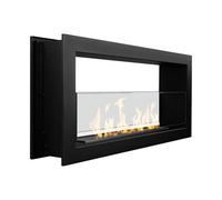 Camino a bioetanolo da incasso bifacciale biocamino 2 lati 90x40 MONTEFALCO 90