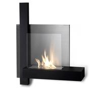 Camino a Bioetanolo da Parete 72x22x63 cm Nero