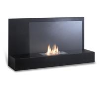 Camino a Bioetanolo da Parete 90x26x50 cm Nero