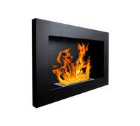 Divina Fire Camino a bioetanolo da parete o incasso Pisa Nero 65x12x40 h - DF91019