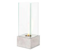 Camino a Bioetanolo da Pavimento 25x25x65 cm Silver