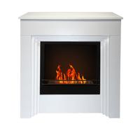 Camino a Bioetanolo da Pavimento 96x35xH96 cm Bellini Bianco Venato