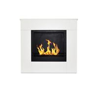 Camino a Bioetanolo da Pavimento 96x36xH90 cm Michelangelo Bianco