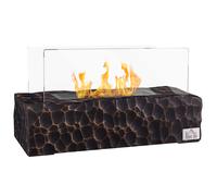 Camino a Bioetanolo da Tavolo 33x16x18 cm Bruciatore 1,5L Nero