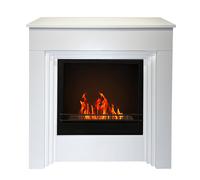 Divina Fire Camino a bioetanolo da terra BELLINI in legno Bianco Made in Italy L96 x P35 x H96 - bianco DF95597