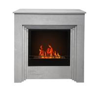 Camino a bioetanolo da terra BELLINI in legno effetto Cemento Made in Italy L96