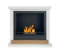 Divina Fire Camino a bioetanolo biocamino da Terra Stoccolma in Legno Bianco L75xP24xH68 cm