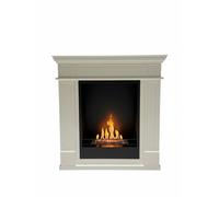 Camino a Bioetanolo da Terra Donatello 81x30x86 cm in MDF Bianco