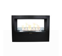 Divina Fire Camino a Bioetanolo da Terra per Interno Esterno Giotto S Nero 100x30x70