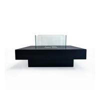 Camino a bioetanolo da terra per interno esterno Panarea Nero 70x70x35