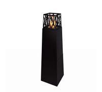 Your Self - Camino A Bioetanolo Da Giardino Per Esterno Vulcano Nero 40x40x145 - SPEDIZIONE GRATUITA