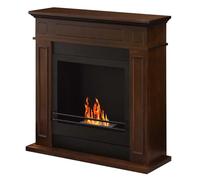 Camino a bioetanolo terra Divina Fire Jefferson 3,4 kW L89,5xH90,5xP28 marrone Noce