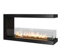 Camino a Bioetanolo Trifacciale da Incasso 100x50 cm Inside U 1000 V2 Nero con Vetro