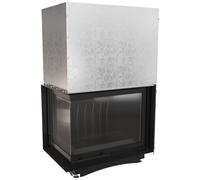 Camino a legna in ghisa KRATKI AMELIA sinistra 21 kW Ø 200 porta sollevabile