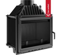 Camino a legna in ghisa KRATKI MAJA 8 kW Ø 200 porta a chiusura