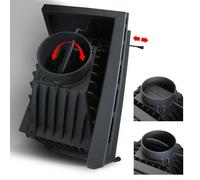 Camino a legna in ghisa KRATKI ZUZIA ECO DECO sinistra 12 kW Ø 200