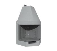 Camino a Legna Prefabbricato con Focolare in Ghisa Aperto ROT100TGH Esagonale [EEK: A]