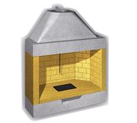 Camino A Legna Prefabbricato In Refrattario 96x64x128 Girolami GK 100 MAX RF onforme]